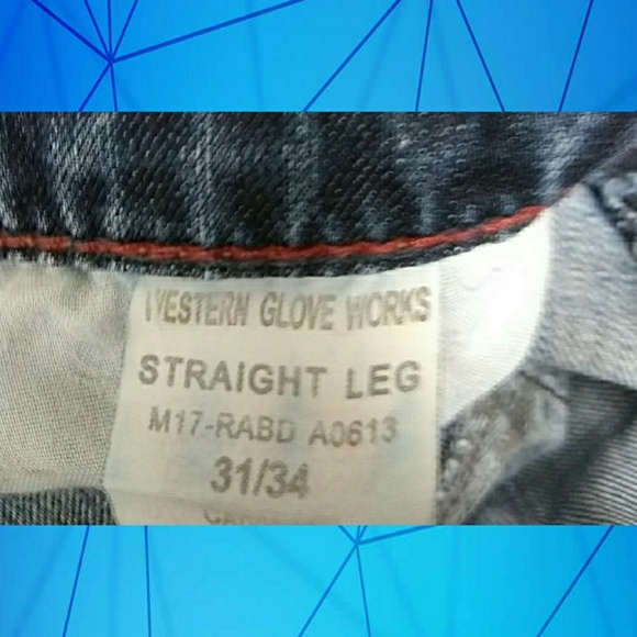 WESTERN GLOVE WORKS "1921" DISTRESSED JEANS - Picture 5 of 5